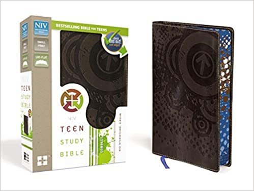 NIV, Teen Study Bible, Compact, Leathersoft, Brown, Printed Page Edges