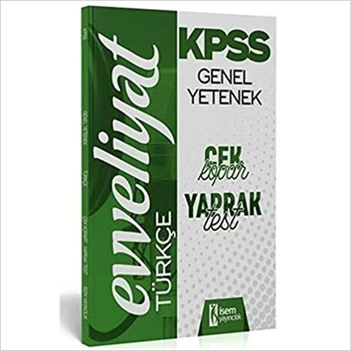 2020 Evveliyat KPSS Genel Yetenek Türkçe Çek Kopar Yaprak Test