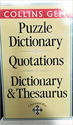 Crossword Box: "Crossword Dictionary", "Quotations", "Dictionary and Thesaurus" (Collins Gems) indir