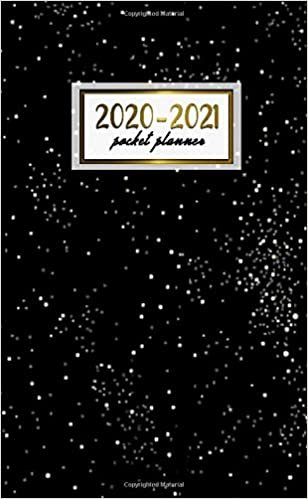 2020-2021 Pocket Planner: 2 Year Pocket Monthly Organizer & Calendar | Cute Two-Year (24 months) Agenda With Phone Book, Password Log and Notebook | Pretty Stars & Galaxy Pattern