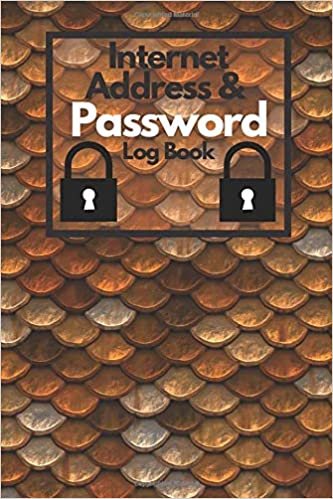 Internet Address & Password Log Book: Password Keeper, Password Journal, Password Organizer, 4x6 inches, 110 pages. indir