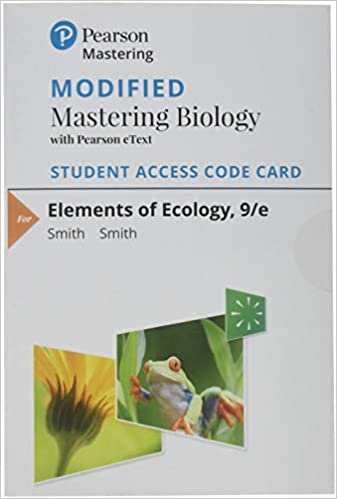 Modified Mastering Biology with Pearson Etext -- Standalone Access Card -- For Elements of Ecology