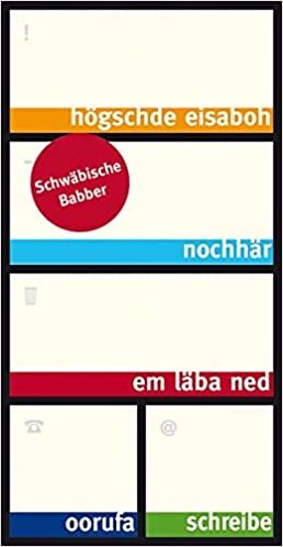 Schwäbische Bäbber - Box mit Haftnotizzetteln in schwäbischem Dialekt - Schwaben Notes indir