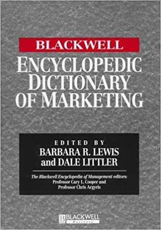 The Blackwell Encyclopedic Dictionary of Marketing (Blackwell Encyclopedia of Management) indir