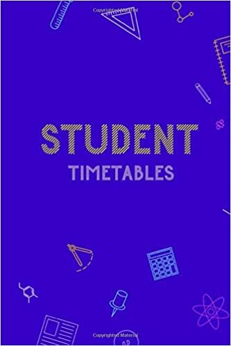 Student Timetable: Weekly and Monthly Undated Lesson Planner