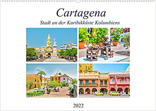 Cartagena - Stadt an der Karibikküste Kolumbiens (Wandkalender 2022 DIN A2 quer): Cartagena ist eine der schönsten Kolonialstädte Südamerikas. (Monatskalender, 14 Seiten ) (CALVENDO Orte)