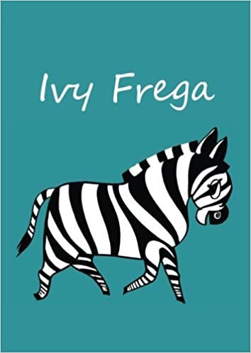 Ivy Frega: Malbuch / Notizbuch / Tagebuch - Zebra - DIN A4 - blanko