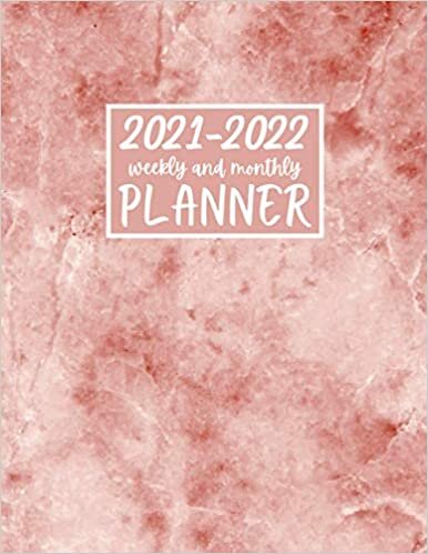 2021-2022 Weekly and Monthly Planner: Two Year Long Agenda and Academic Planner Notebook/Journal for 2021-2022 with Contact List and Password Log (24 Calendar Months) indir