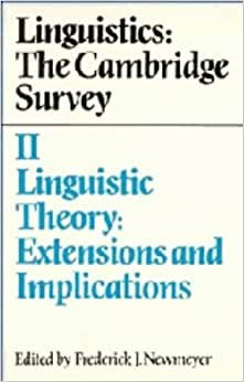 indir   Linguistics: The Cambridge Survey: Volume 2, Linguistic Theory: Extensions and Implications (Linguistics : The Cambridge Survey, Vol 2): 002 tamamen