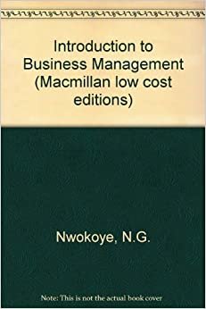 Intro Business Management Nig Lce (Macmillan low cost editions)