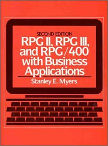 Rpg Ii, Rpg Iii, and Rpg/400, With Business Applications