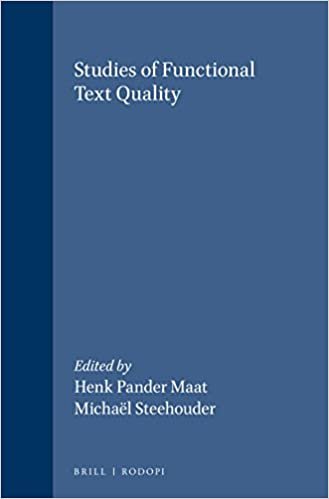 Studies of functional text quality (Utrecht Studies in Language and Communication)