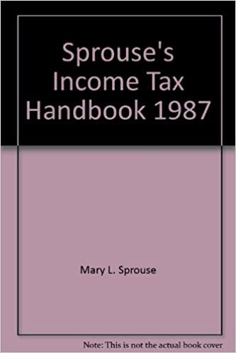 Sprouse's Income tax Handbook 1987 indir