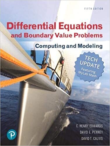Differential Equations and Boundary Value Problems: Computing and Modeling (Tech Update)