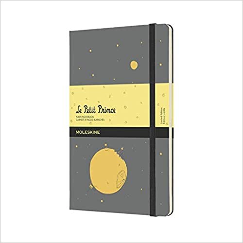 Moleskine - Limited Edition-Notizbuch, The Little Prince Limited Edition-Notizbuch, weiße Seiten, Großformat 13 x 21 cm, Farbe Steingrau