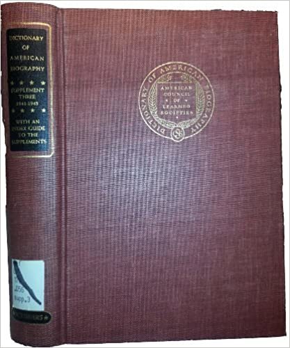 Dictionary of American Biography, 1941-45: 1941-45 3rd Suppt indir