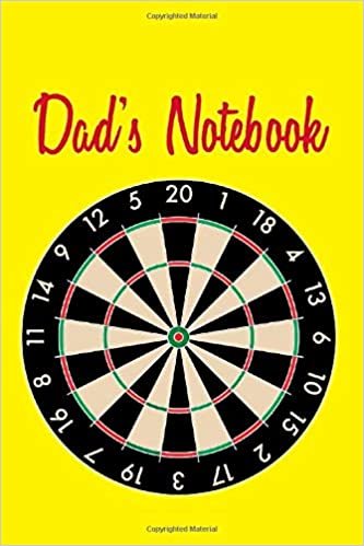 Dad's Notebook: Darts theme. 120 lined page journal to write in. 6 x 9 inches in size.