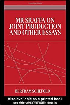 Mr Sraffa on Joint Production and Other Essays