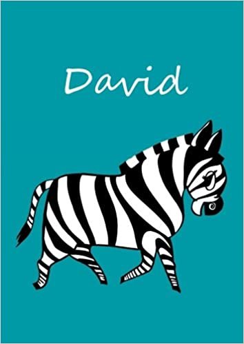 Malbuch / Notizbuch / Tagebuch - David: DIN A4 - blanko - Zebra