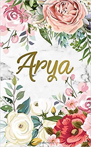 Arya: 2020-2021 Nifty 2 Year Monthly Pocket Planner and Organizer with Phone Book, Password Log & Notes | Two-Year (24 Months) Agenda and Calendar | ... Floral Personal Name Gift for Girls & Women indir