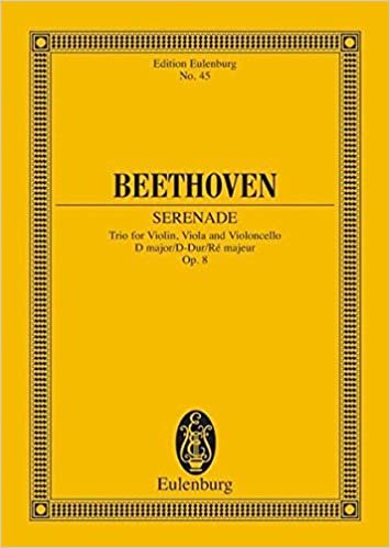 Serenade for String Trio Op. 8 in D Major. Miniature Score