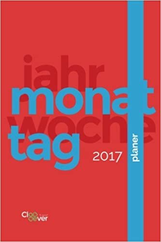 Planer: Mein Kalender Planer 2017 DIN A5 1 Woche pro Seite, Montag bis Sonntag. Rot / Blau: Volume 6 (Mein Planer)