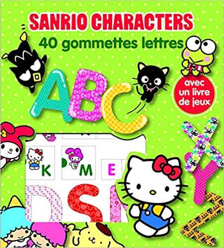 Sanrio Characters - 40 gommettes lettres lic.
