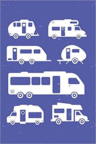 RV Silhouettes: 6x9 Inch Graph Paper Notebook, 120 pages