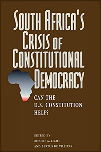SOUTH AFRICAS CRISIS OF CONSTI: Can the Us Constitution Help? indir