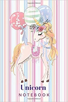 Unicorn Notebook: Cute Unicorn Journal For Girls Blank Paper, 110 Pages For Writing Notes And Drawing
