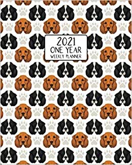 2021 One Year Weekly Planner: Adorable Spaniel Fur Faces | Weekly Views and Daily Schedules to Drive Goal Oriented Action | Annual Overview | ... Home | Dog Lovers Gift (Dog Lover Designs)