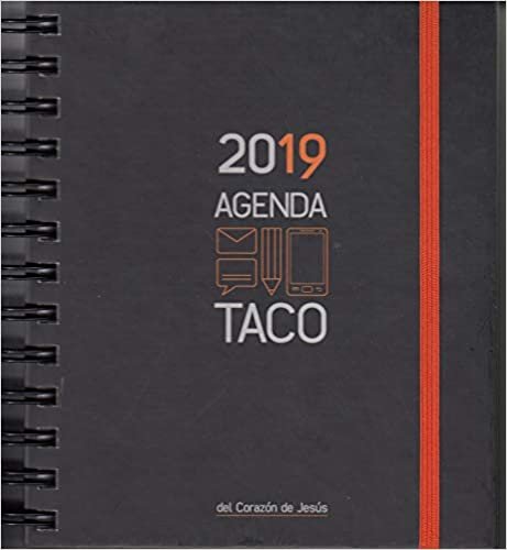 Agenda Taco Sagrado Corazón de Jesús 2019. Naranja