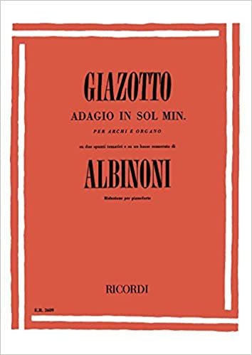 Adagio in Sol Minore (G Minor) Piano