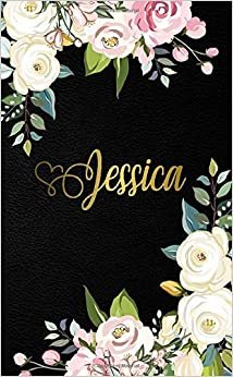 Jessica: Pretty 2020-2021 Two-Year Monthly Pocket Planner & Organizer with Phone Book, Password Log & Notes | 2 Year (24 Months) Agenda & Calendar | Floral & Gold Personal Name Gift for Girls & Women indir
