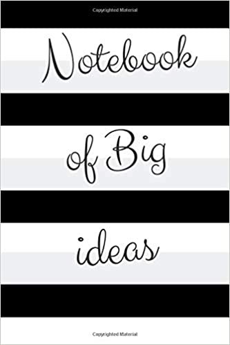 NOTEBOOK OF BIG IDEAS: Lined Notebook, A Motivational Blank Journal For Entrepreneurs, A College-Ruled Blank Medium Lined Notebook With Inspiring Quotes