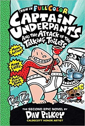Captain Underpants and the Attack of the Talking Toilets: Color Edition (Captain Underpants #2) indir