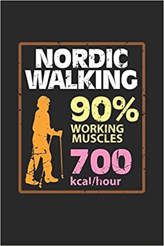 Nordic Walking: Outdoor-Sport Notizbuch liniert DIN A5 - 120 Seiten für Notizen, Zeichnungen, Formeln | Organizer Schreibheft Planer Tagebuch