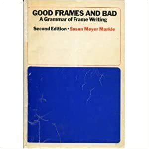 Good Frames and Bad: Grammar of Frame Writing