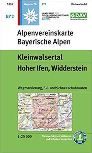 Kleinwalsertal, Hoher Ifen, Widderstein: Wegmarkierung, Ski- und Schneeschuhrouten