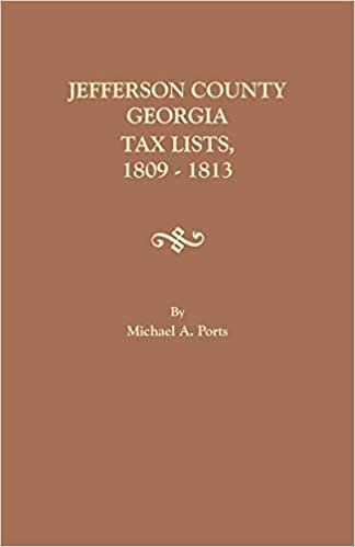 Jefferson County, Georgia, Tax Lists, 1809-1813