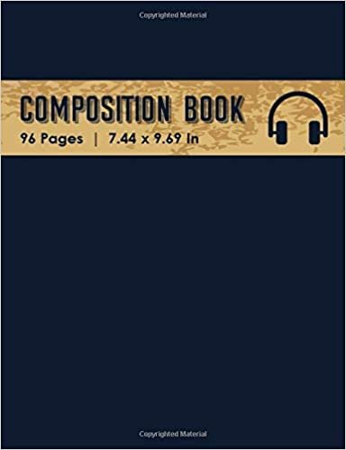 Composition Book: Composition Book Wide Ruled and lined 96 Pages (7.44 x 9.69 inches), Can be used as a notebook, journal, diary indir