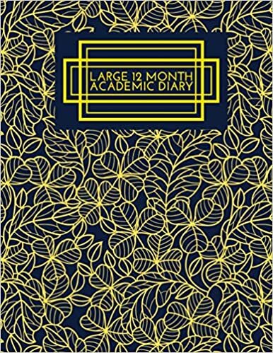 Large 12 Month Academic Diary: Simple Easy To Use Undated 12 Month Academic Daily Weekly Monthly and Year Calendar Planner Organizer and Lesson Record ... pages. (Academic Planning Notebook, Band 8) indir