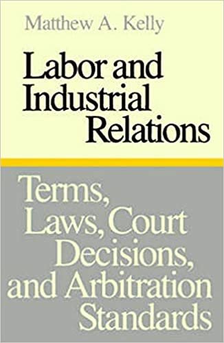 Labor and Industrial Relations: Terms, Laws, Court Decisions, and Arbitration Standards