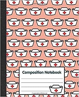 Composition Notebook: Nurse Pattern Students Diary Notebook Journal 7.5"x 9.25" 108 Pages College Ruled