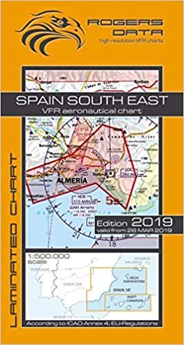 Spain South East Rogers Data VFR Luftfahrtkarte 500k: Spanien Süd Ost VFR Luftfahrtkarte – ICAO Karte, Maßstab 1:500.000 indir