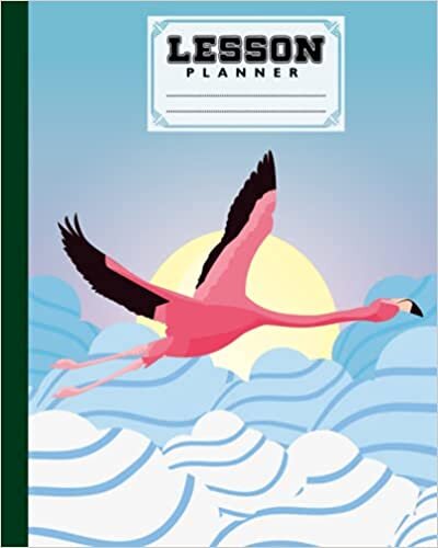 Lesson Planner: 121 Pages, Size 8" x 10" | A Well Planned Year for Your Elementary, High School Student | Organization and Lesson Planner | Flamingos Cover by Jens Weise