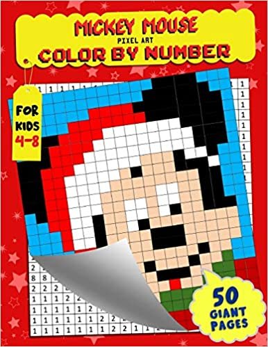 Mickey Mouse Color by Number: Pixel Art - Extreme Challenges to Complete and Color for Kids
