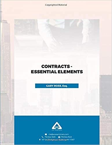 Contracts - Essential Elements
