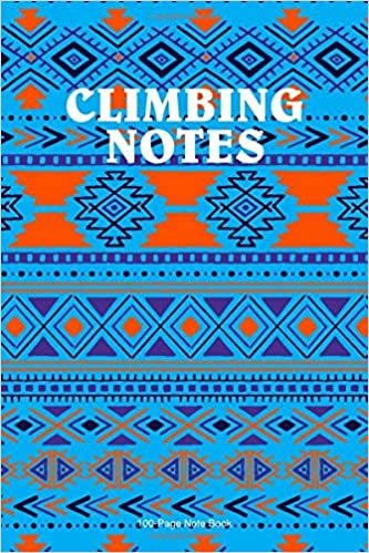 Climbing Notes: Tribal Print 6"x9" Cover With 100 dot grid journal pages. A blank dot grid notebook for your adventures. indir