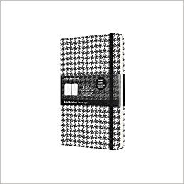 Moleskine - Limited Edition Blend Notebook mit Stoffbezug, groß 13x21 cm, gefütterte Seiten, Umschlag mit Hahnentrittmuster